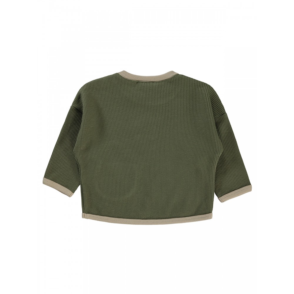 Wholesale - Civil Baby - Khaki - Baby-Sweatshirt-68-74-80-86 Size (1-1-2-2) 6