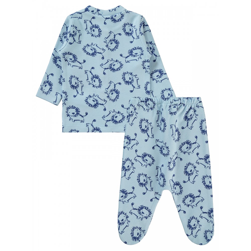 Wholesale - Civil Baby - Light Blue - Baby-Pajamas Set-56-62-68 Month(1-1-1) 3