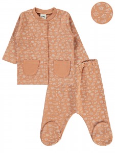 Wholesale - Civil Baby - Light Brown - Baby-Pajamas Set-56-62-68 Month(1-1-1) 3