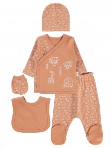 Wholesale - Civil Baby - Light Brown - Baby-Snapsuit Sets-50 Month (Of 2 ) 2