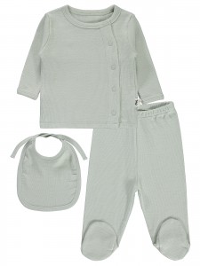 Wholesale - Civil Baby - Light Grey - Baby-Snapsuit Sets-50 Month (Of 2 ) 2