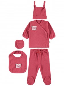 Wholesale - Civil Baby - Light Pink- Marl - Baby-Snapsuit Sets-50 Month (Of 2 ) 2 Pieces