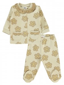 Wholesale - Civil Baby - Milkybrown - Baby-Pajamas Set-56-62-68 Month(1-1-1) 3