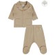 Wholesale - Civil Baby - Milkybrown - Baby-Pajamas Set-56-62-68-74 (1-1-1-1) 4 Pieces