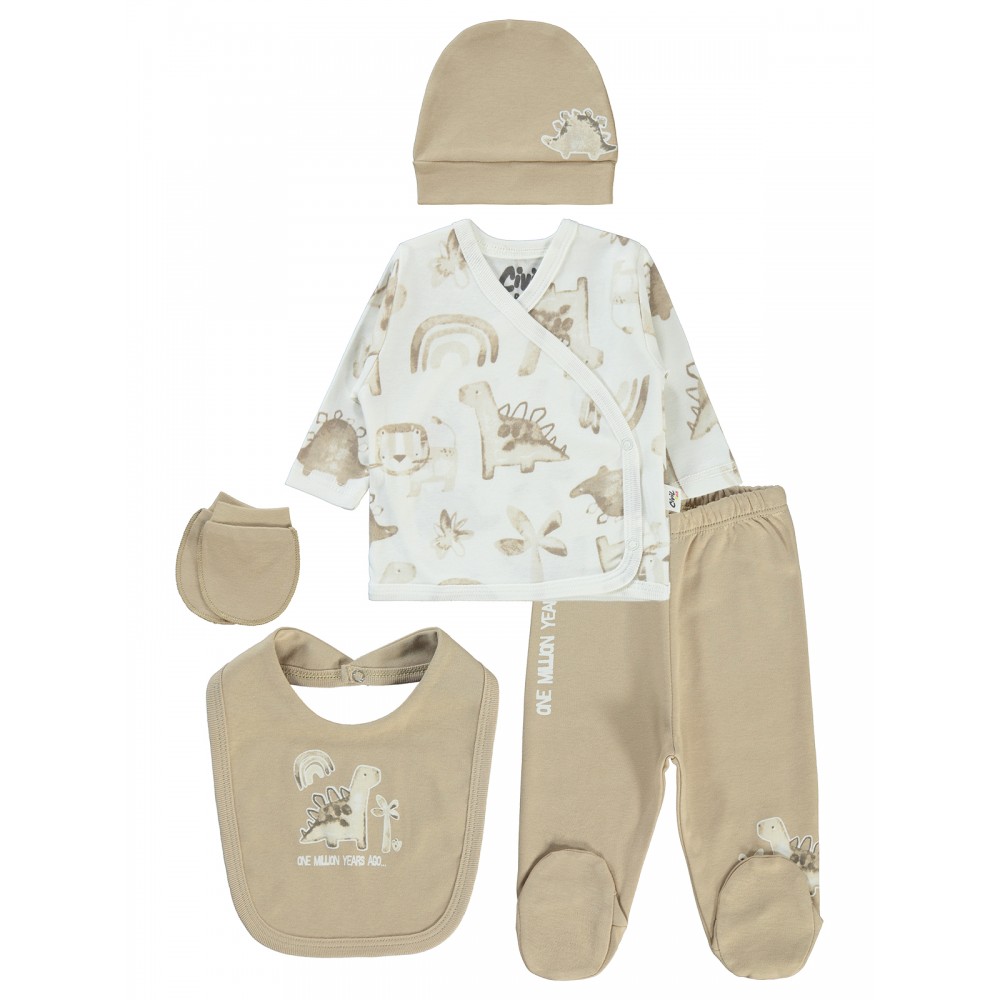 Wholesale - Civil Baby - Milkybrown - Baby-Snapsuit Sets-50 Month (Of 2 ) 2