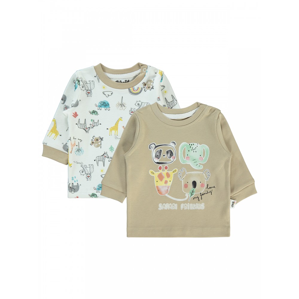 Wholesale - Civil Baby - Milkybrown - Baby-Sweatshirt-62-68-74-80 Month ( 1-1-1-1) 4