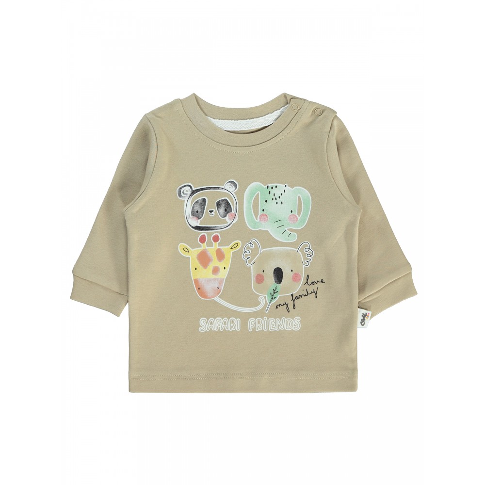 Wholesale - Civil Baby - Milkybrown - Baby-Sweatshirt-62-68-74-80 Month ( 1-1-1-1) 4