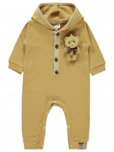 Wholesale - Civil Baby - Mustard - -Bodysuit-68-74-80-86 Month (1-1-1-1) 4 Pieces