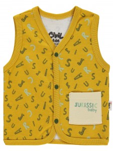 Wholesale - Civil Baby - Mustard - -Vest-62-68-74-80 Month ( 1-1-1-1) 4 Pieces