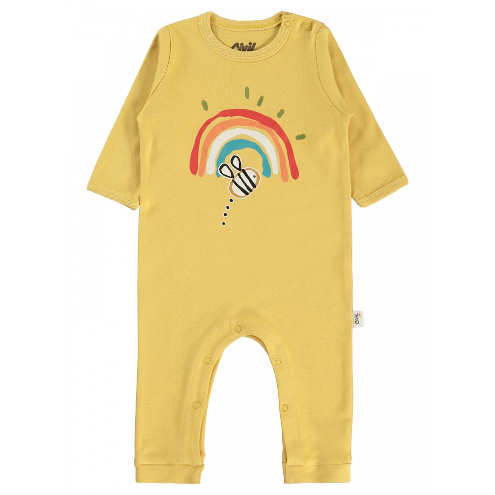 Wholesale - Civil Baby - Mustard - Baby-Overalls-62-68-74 (1-1-1) 3