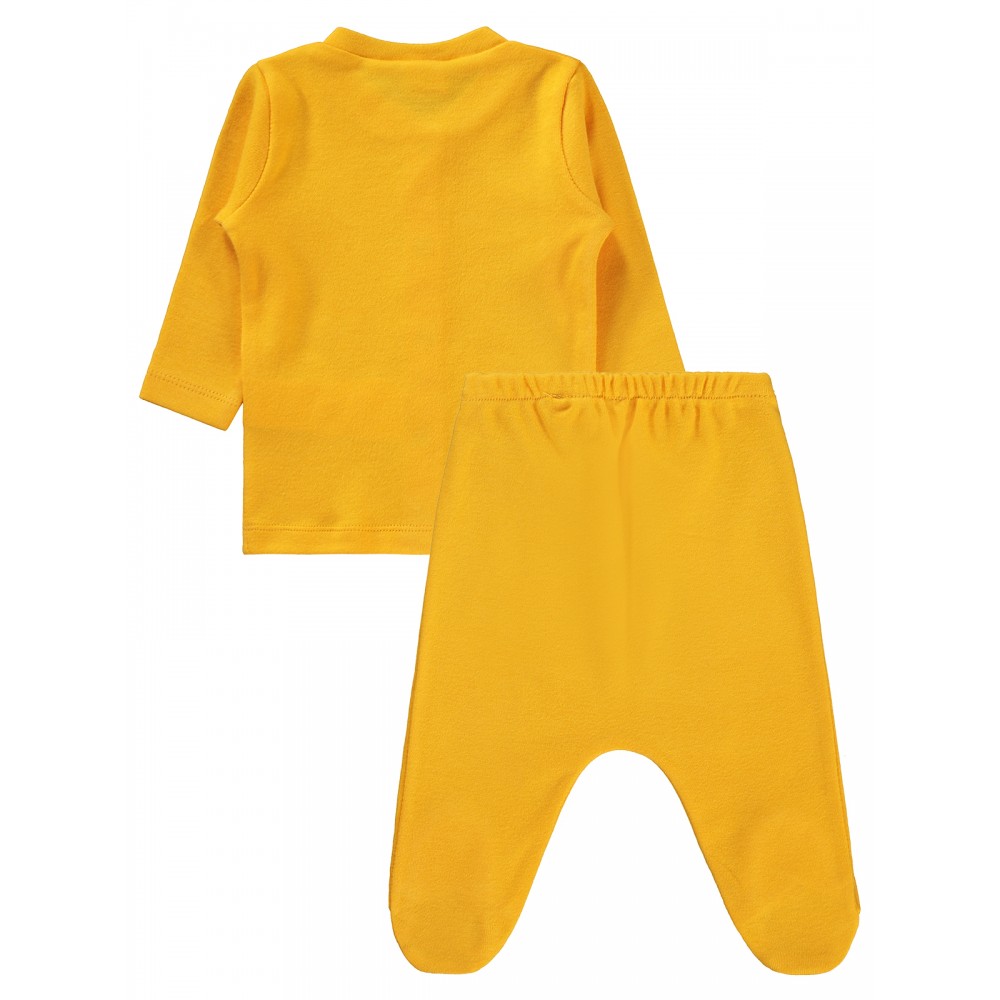 Wholesale - Civil Baby - Mustard - Baby-Pajamas Set-56-62-68 Month(1-1-1) 3