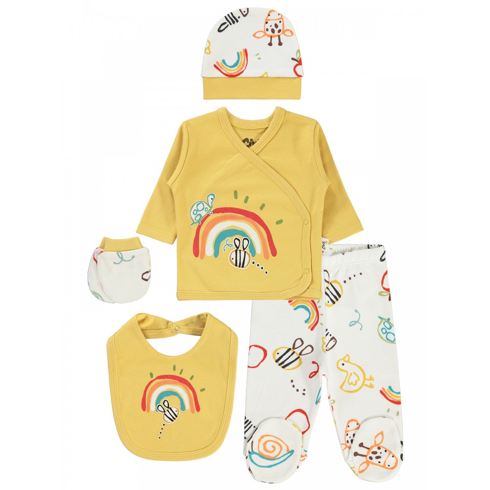 Wholesale - Civil Baby - Mustard - Baby-Snapsuit Sets-50 Month (Of 2 ) 2