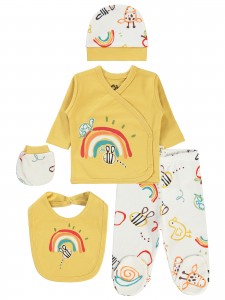 Wholesale - Civil Baby - Mustard - Baby-Snapsuit Sets-50 Month (Of 2 ) 2