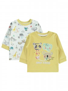 Wholesale - Civil Baby - Mustard - Baby-Sweatshirt-62-68-74-80 Month ( 1-1-1-1) 4