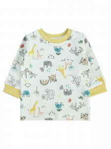 Wholesale - Civil Baby - Mustard - Baby-Sweatshirt-62-68-74-80 Month ( 1-1-1-1) 4