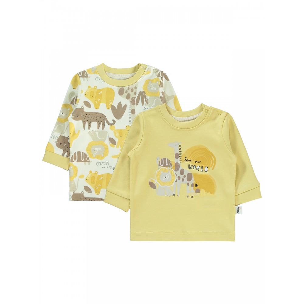 Wholesale - Civil Baby - Mustard - Baby-Sweatshirt-62-68-74-80 Month ( 1-1-1-1) 4