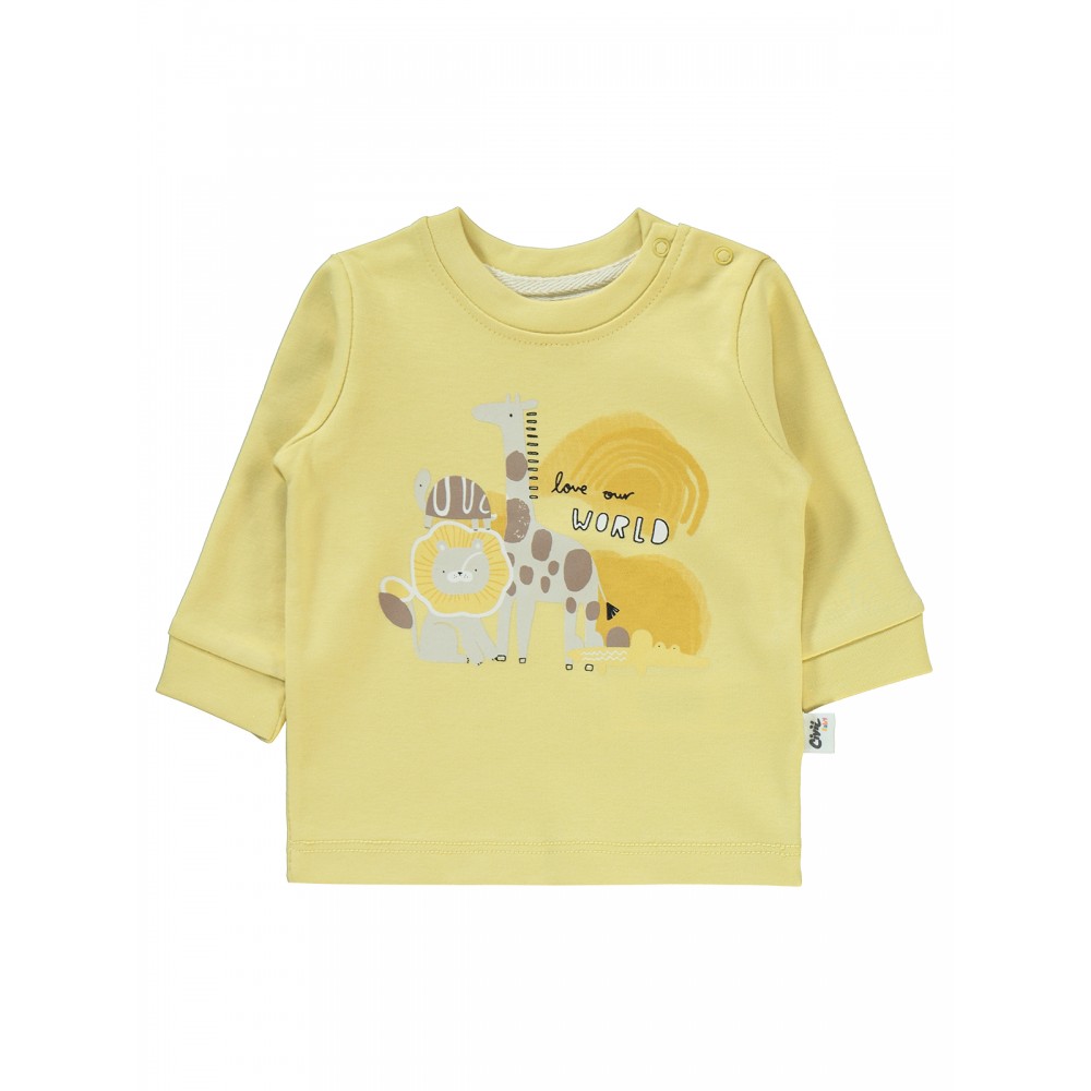 Wholesale - Civil Baby - Mustard - Baby-Sweatshirt-62-68-74-80 Month ( 1-1-1-1) 4