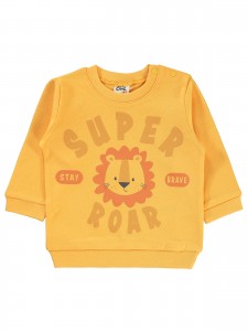 Wholesale - Civil Baby - Mustard - Baby-Sweatshirt-68-74-80-86 Month (1-1-1-1) 4