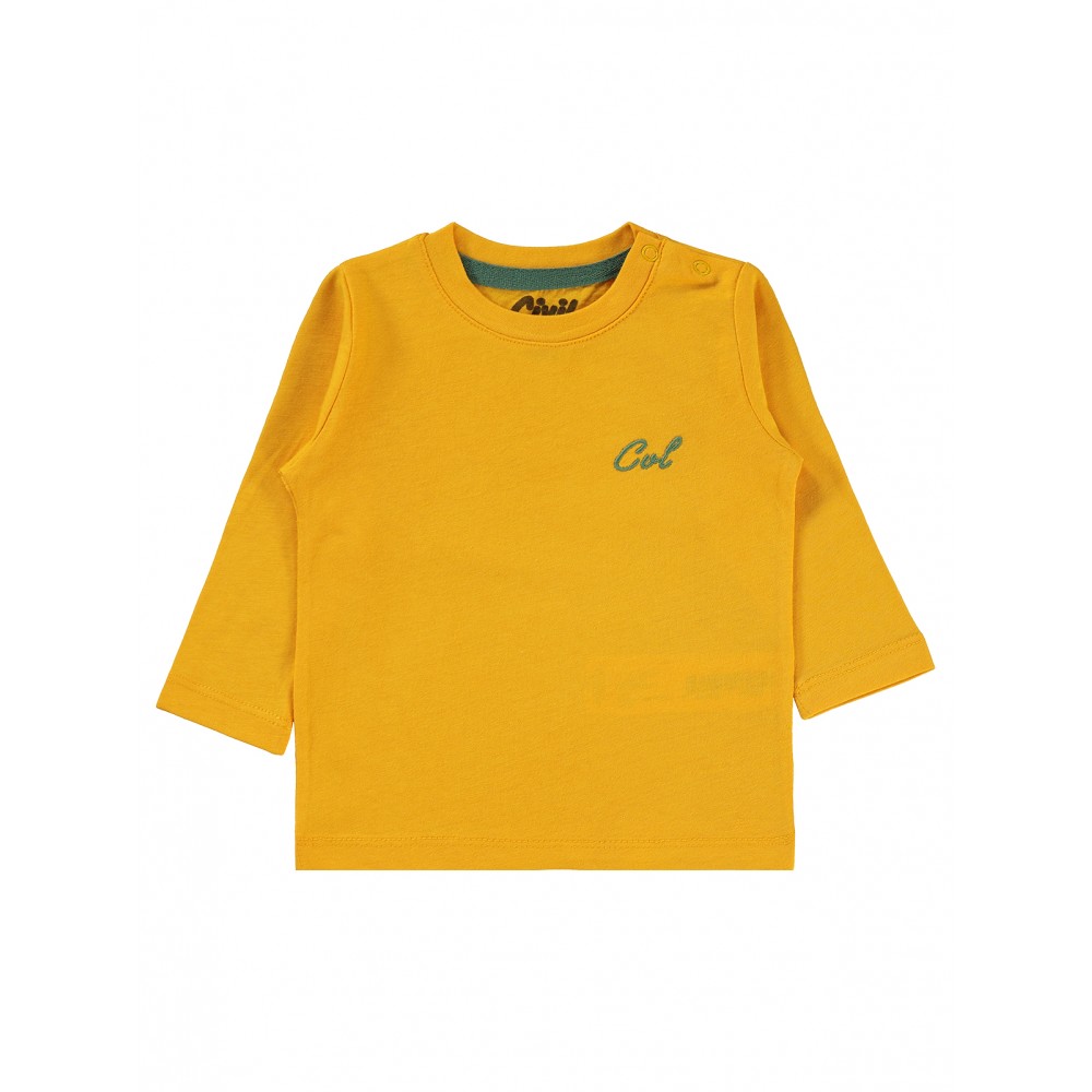 Wholesale - Civil Baby - Mustard - Baby-Sweatshirt-68-74-80-86 Size (1-1-2-2) 6