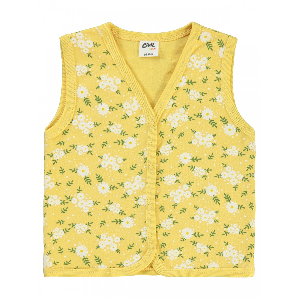 Wholesale - Civil Baby - Mustard - Baby-Waistcoat-68-74-80-86 Month (1-1-1-1) 4