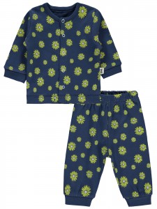 Wholesale - Civil Baby - Navy - Baby-Pajamas Set-56-62 (1-1) 2 Pieces