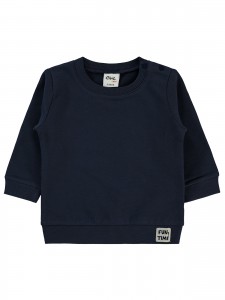 Wholesale - Civil Baby - Navy - Baby-Sweatshirt-68-74-80-86 Size (1-1-2-2) 6