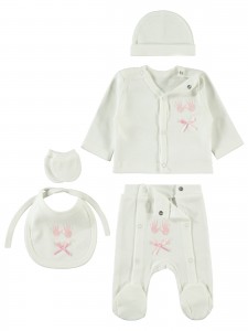 Wholesale - Civil Baby - Pink - -Snapsuit Sets-48 Month (Of 4 ) 4 Pieces