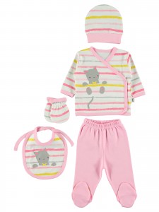 Wholesale - Civil Baby - Pink - -Snapsuit Sets-56 Month ( Of 2 ) 2 Pieces