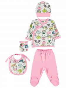 Wholesale - Civil Baby - Pink - -Snapsuit Sets-56 Month ( Of 2 ) 2 Pieces