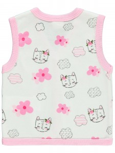 Wholesale - Civil Baby - Pink - -Vest-56-62-68-74 (1-1-1-1) 4 Pieces