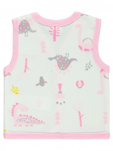 Wholesale - Civil Baby - Pink - -Vest-56-62-68-74 (1-1-1-1) 4 Pieces