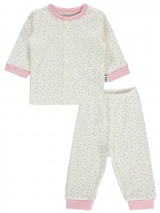 Wholesale - Civil Baby - Pink - Baby-Pajamas Set-56-62 (1-1) 2 Pieces