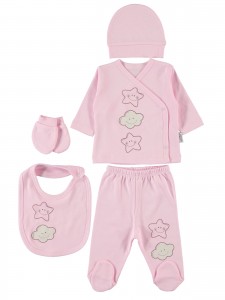 Wholesale - Civil Baby - Pink - Baby-Snapsuit Sets-50 Month (Of 4) 4