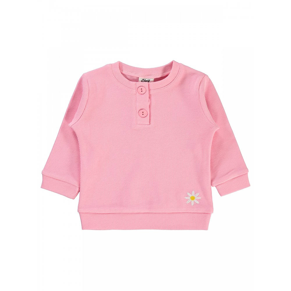 Wholesale - Civil Baby - Pink - Baby-Sweatshirt-68-74-80-86 Month (1-1-1-1) 4