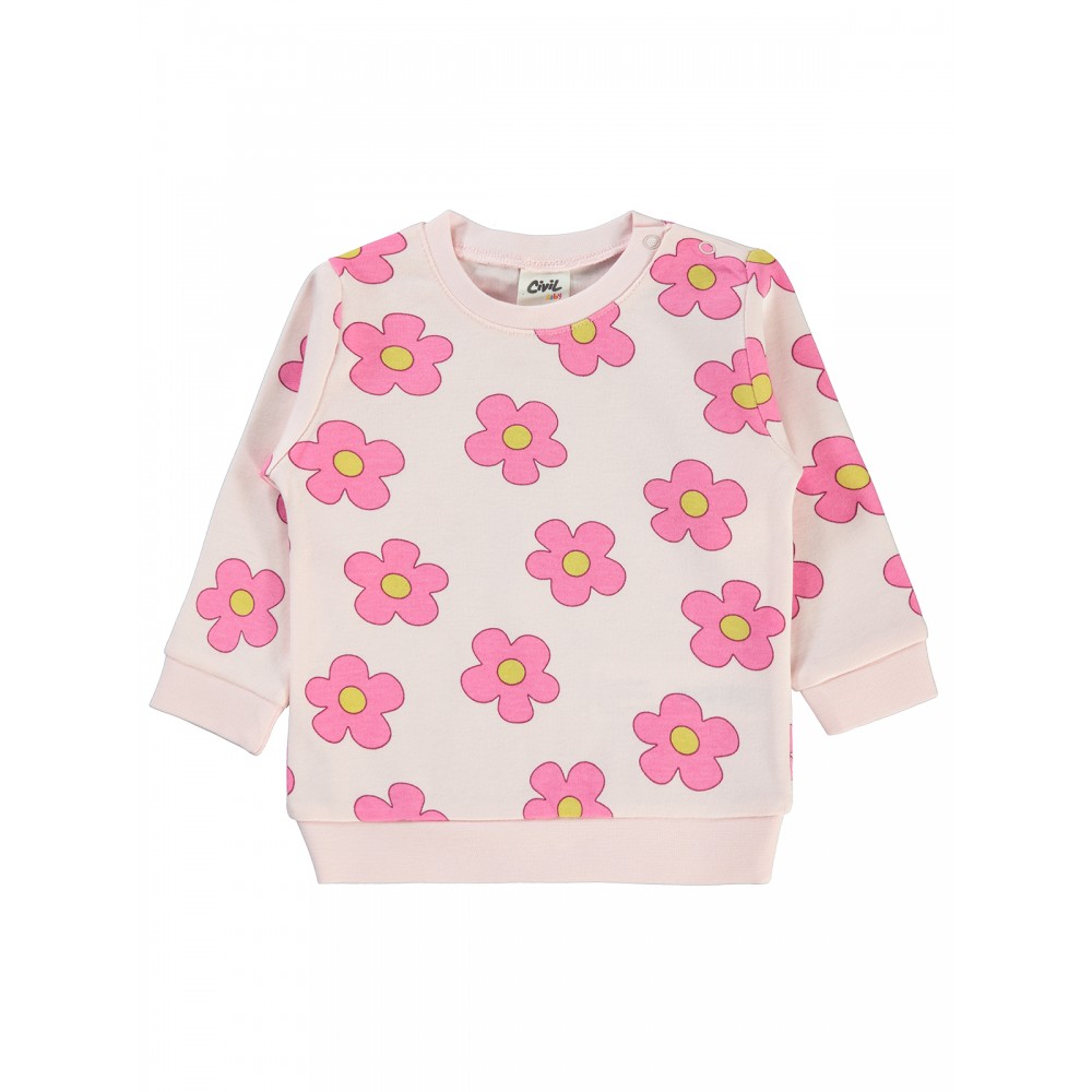 Wholesale - Civil Baby - Pink - Baby-Sweatshirt-68-74-80-86 Month (1-1-1-1) 4