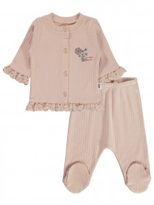 Wholesale - Civil Baby - Pink Pastel - Baby-Pajamas Set-56-62-68-74 (1-1-1-1) 4