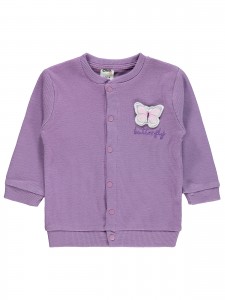 Wholesale - Civil Baby - Pink-Damson - -Cardigan-68-74-80-86 Month (1-1-1-1) 4 Pieces