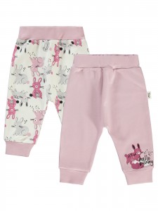 Wholesale - Civil Baby - Pink-Damson - Baby-Baby Bottoms-62-68-74-80 Month ( 1-1-1-1) 4