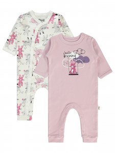 Wholesale - Civil Baby - Pink-Damson - Baby-Overalls-62-68-74 (1-1-1) 3