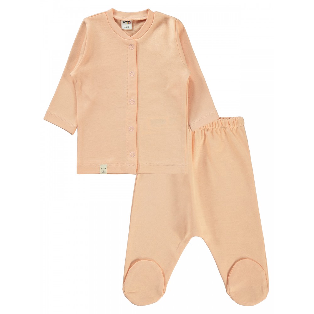 Wholesale - Civil Baby - Pink-Marl - Baby-Pajamas Set-56-62-68 Month(1-1-1) 3