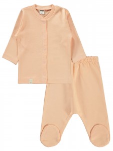 Wholesale - Civil Baby - Pink-Marl - Baby-Pajamas Set-56-62-68 Month(1-1-1) 3