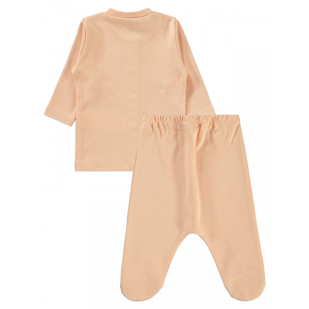 Wholesale - Civil Baby - Pink-Marl - Baby-Pajamas Set-56-62-68 Month(1-1-1) 3