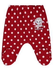 Wholesale - Civil Baby - Red - -Baby Bottoms-56-62-68-74 (1-1-1-1) 4 Pieces