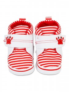 Wholesale - Civil Baby - Red - Baby-Booties-17-18-19 Number (2-2-2) 6 Pieces