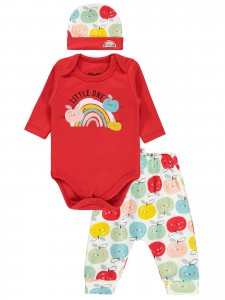 Wholesale - Civil Baby - Red - Baby-Set-62-68-74-80 Month ( 1-1-1-1) 4 Pieces