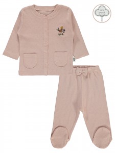 Wholesale - Civil Baby - Sand - Baby-Pajamas Set-62-68 Month (1-1) 2 Pieces