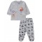 Wholesale - Civil Baby - Snow Marl - -Pajama Set-56-62-68-74 (1-1-1-1) 4 Pieces