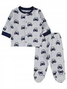 Wholesale - Civil Baby - Snow Marl - Baby-Pajamas Set-56-62-68 Month(1-1-1) 3