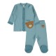 Wholesale - Civil Baby - Soft Blue - Baby-Pajamas Set-56-62-68-74 (1-1-1-1) 4