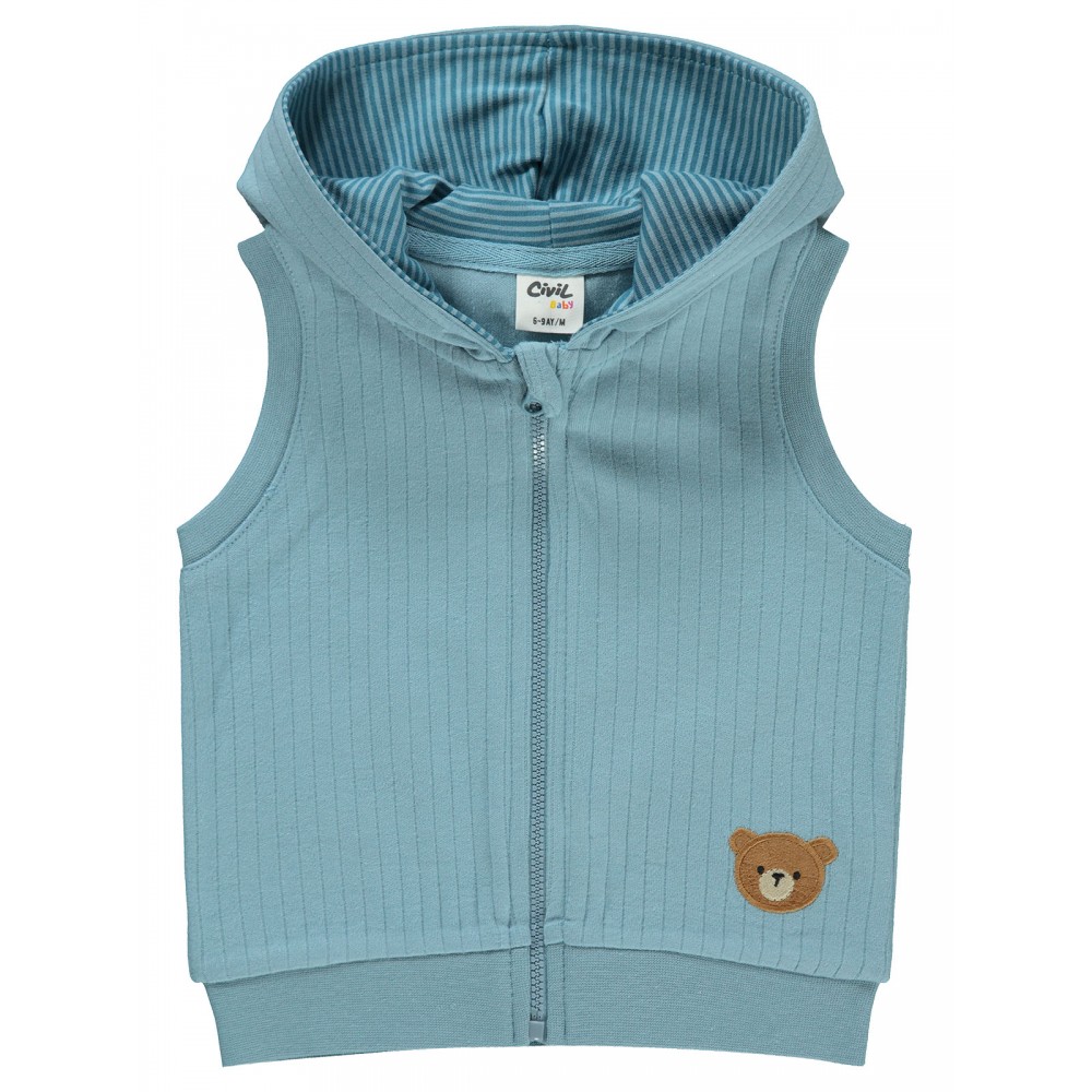 Wholesale - Civil Baby - Soft Blue - Baby-Waistcoat-68-74-80-86 Month (1-1-1-1) 4